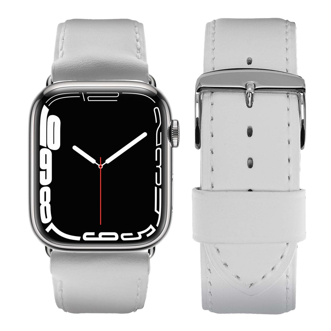 Holi Apple Watch - White Cowhide Leather Strap 46 / 49 mm
