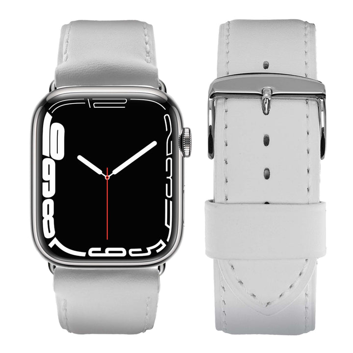 Holi Apple Watch - White Cowhide Leather Strap 46 / 49 mm