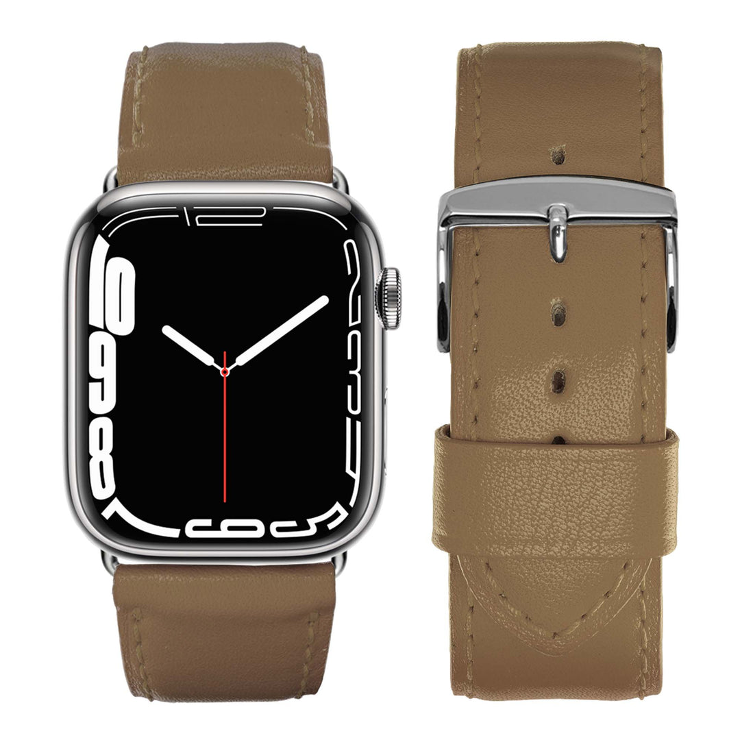 Holi Apple Watch - Taupe Cowhide Leather Strap 46 / 49 mm
