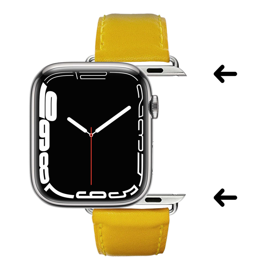 Holi Apple Watch - Yellow Cowhide Leather Strap 42 mm