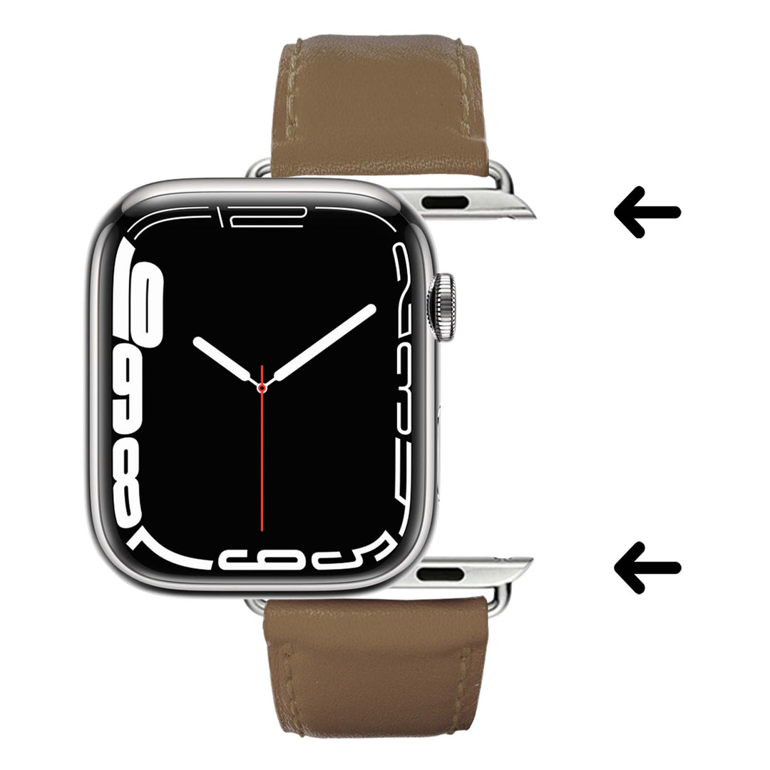 Holi Apple Watch - Taupe Cowhide Leather Strap 46 / 49 mm