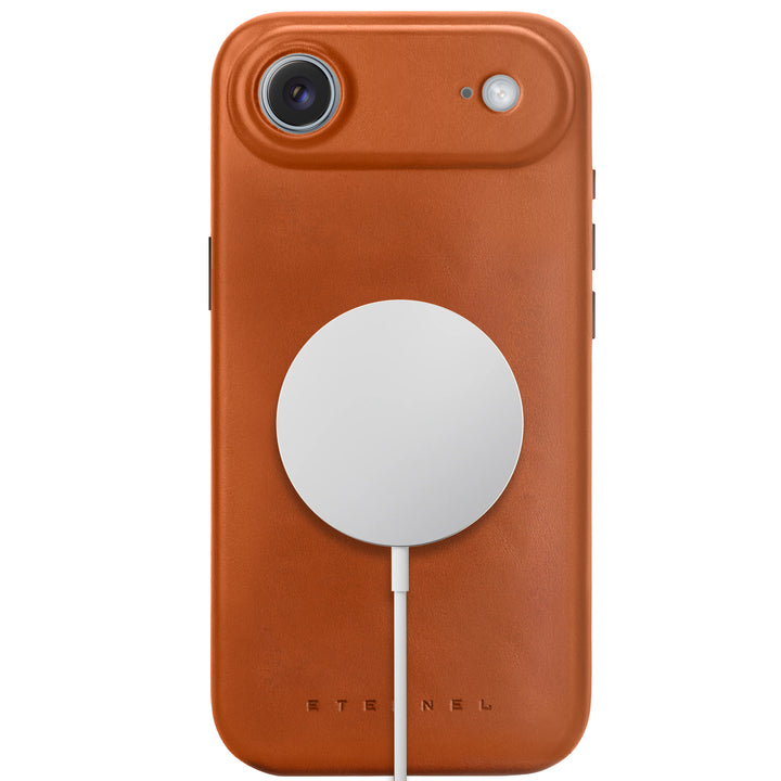 Coque Arsene cuir pleine fleur - iPhone 17 Air - Miel