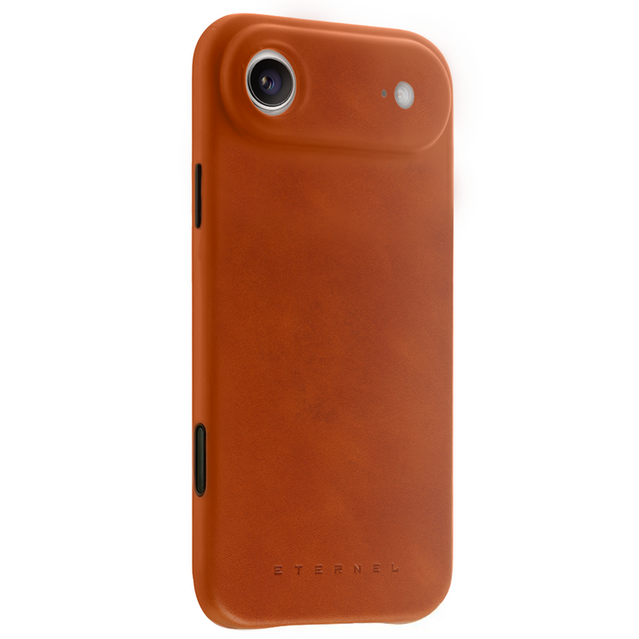 Coque Arsene cuir pleine fleur - iPhone 17 Air - Miel
