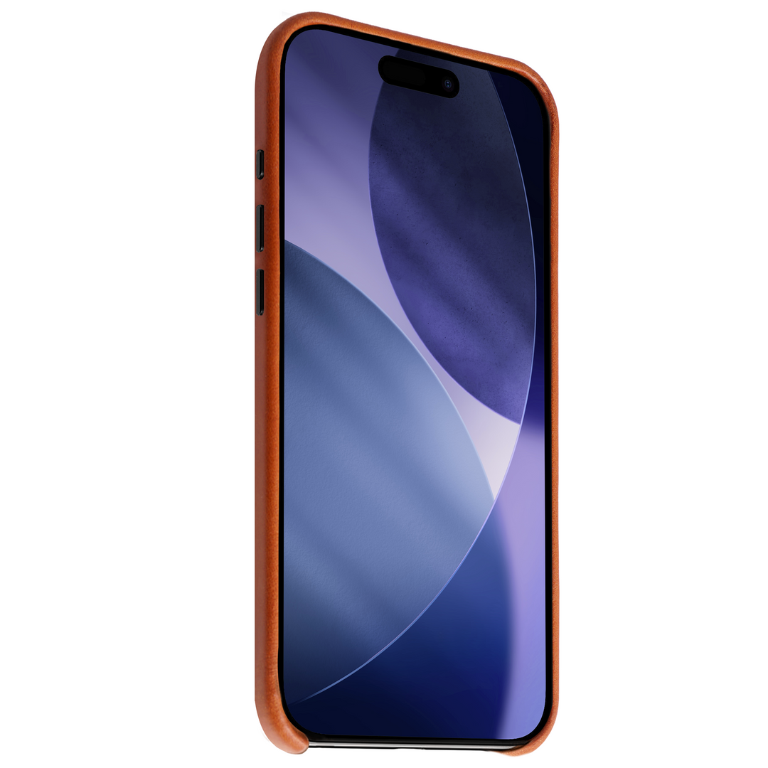 Coque Arsene cuir pleine fleur - iPhone 17 Air - Miel