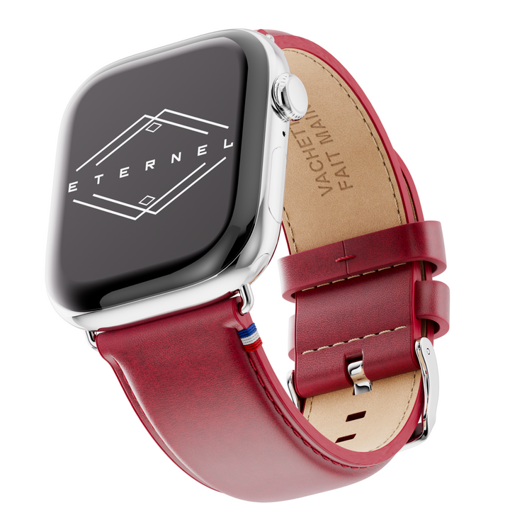 Richelieu – Apple Watch Armband Rot 46 / 49 mm