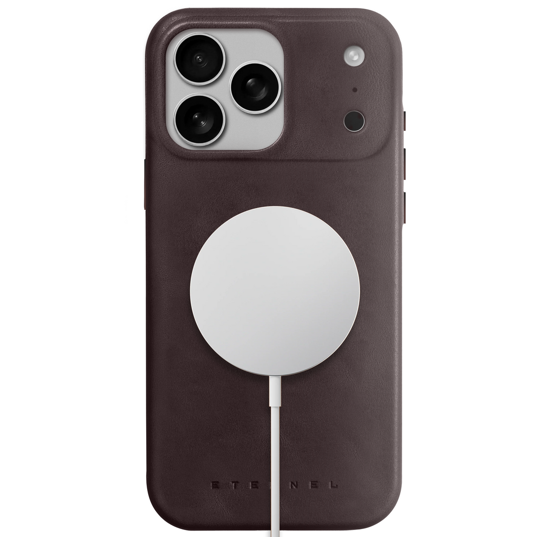 Coque Arsene cuir pleine fleur - iPhone 17 Pro Max - Cognac