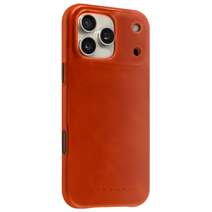 Coque Arsene cuir pleine fleur - iPhone 17 Pro Max - Miel