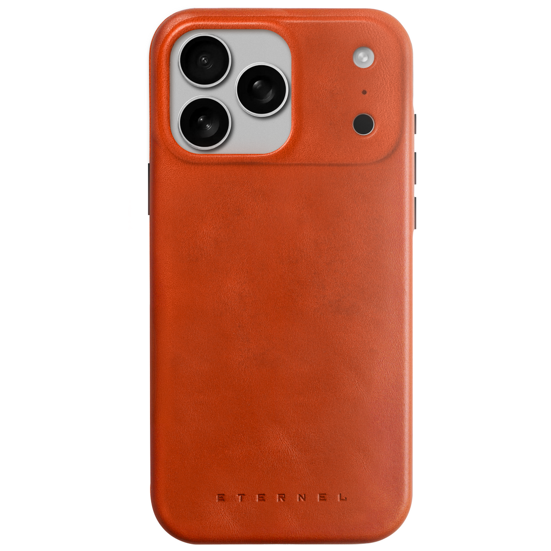 Coque Arsene cuir pleine fleur - iPhone 17 Pro Max - Miel