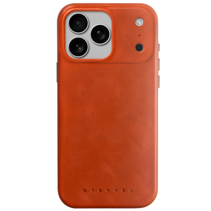 Coque Arsene cuir pleine fleur - iPhone 17 Pro Max - Miel