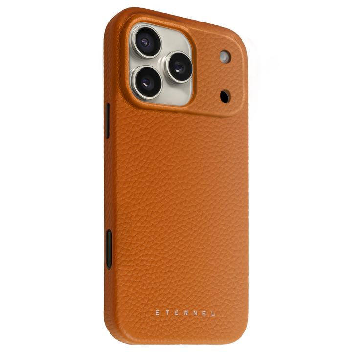 Coque Elise cuir grainé - iPhone 17 Pro - Gold