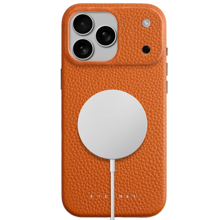 Coque Elise cuir grainé - iPhone 17 Pro - Gold