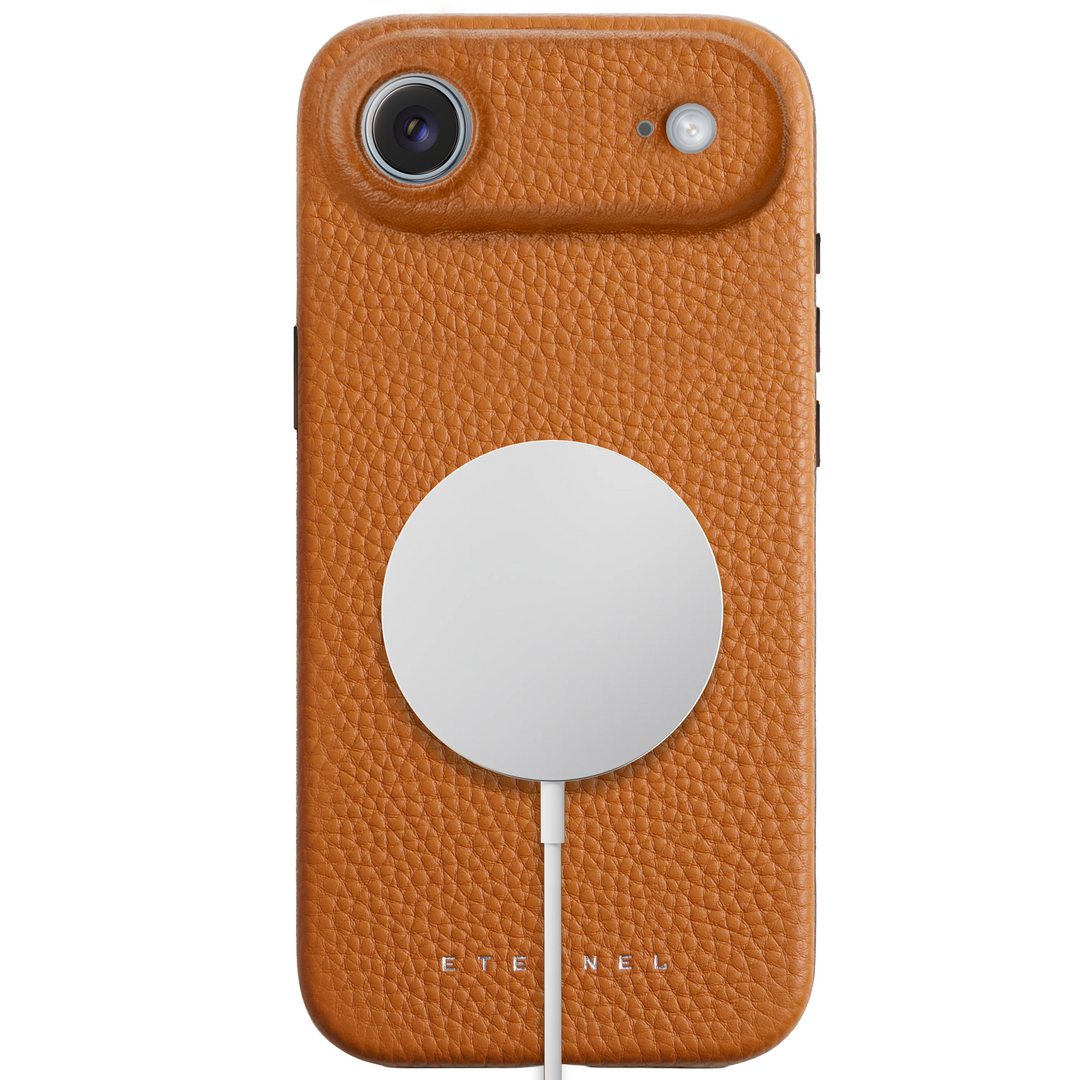 Coque Elise cuir grainé - iPhone 17 Air - Gold