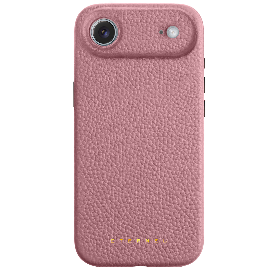 Coque Elise cuir grainé - iPhone 17 Air - Rose