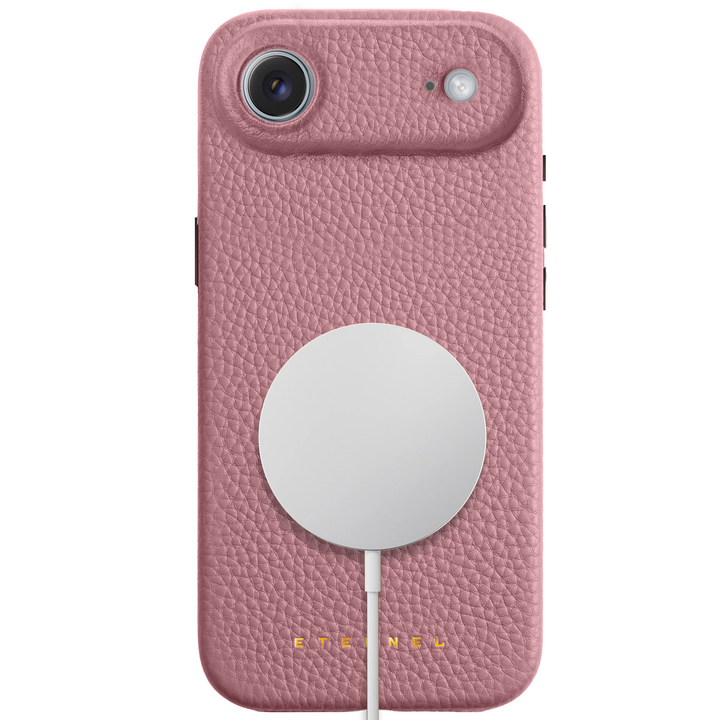 Coque Elise cuir grainé - iPhone 17 Air - Rose