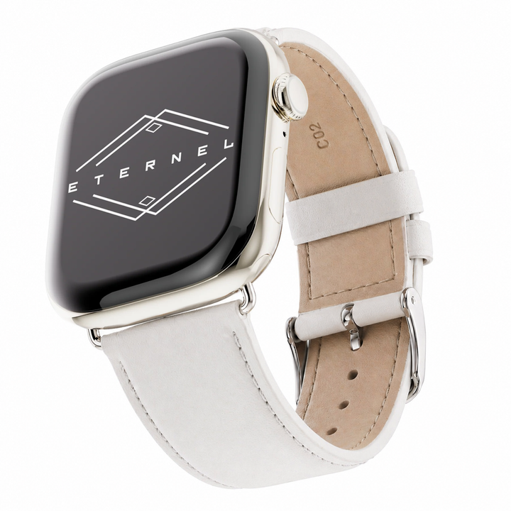 Holi Apple Watch - White Cowhide Leather Strap 46 / 49 mm