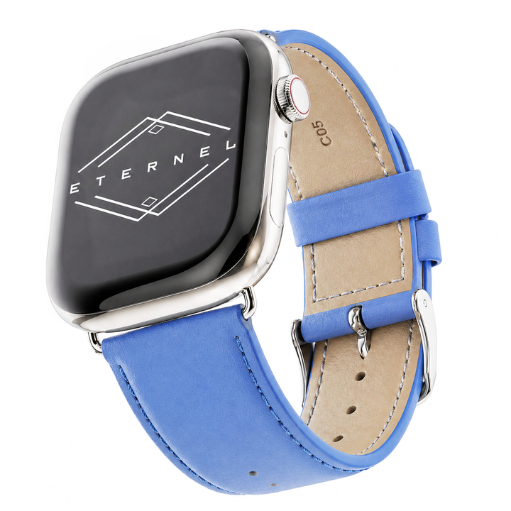 Holi Apple Watch - Bracelet cuir de vachette Ciel 38mm 40mm 41mm 42mm