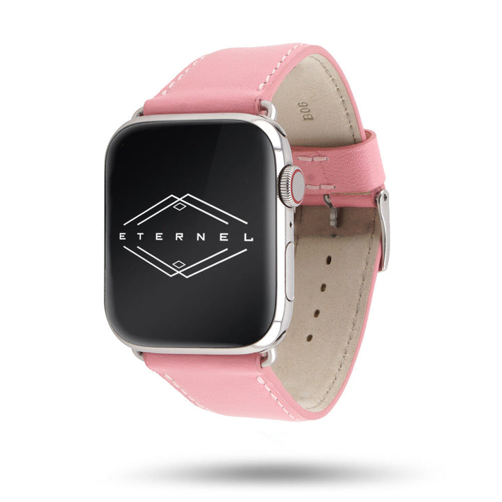 Holi Apple Watch - Pastel Pink Cowhide Leather Strap 42 mm