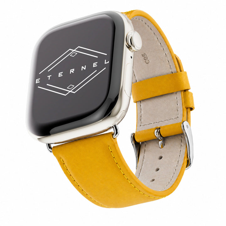 Holi Apple Watch - Yellow Cowhide Leather Strap 42 mm