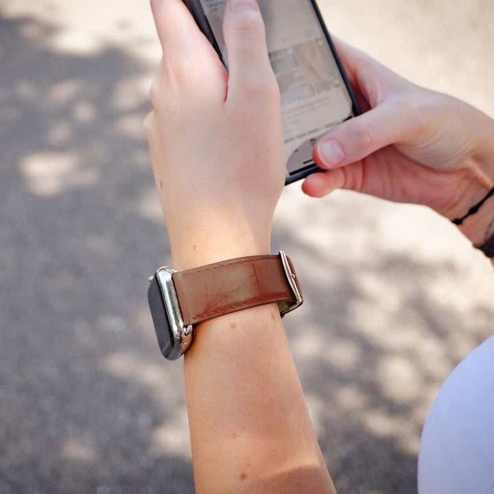 Holi Apple Watch - Bracelet cuir de vachette Gold 38mm 40mm 41mm 42mm
